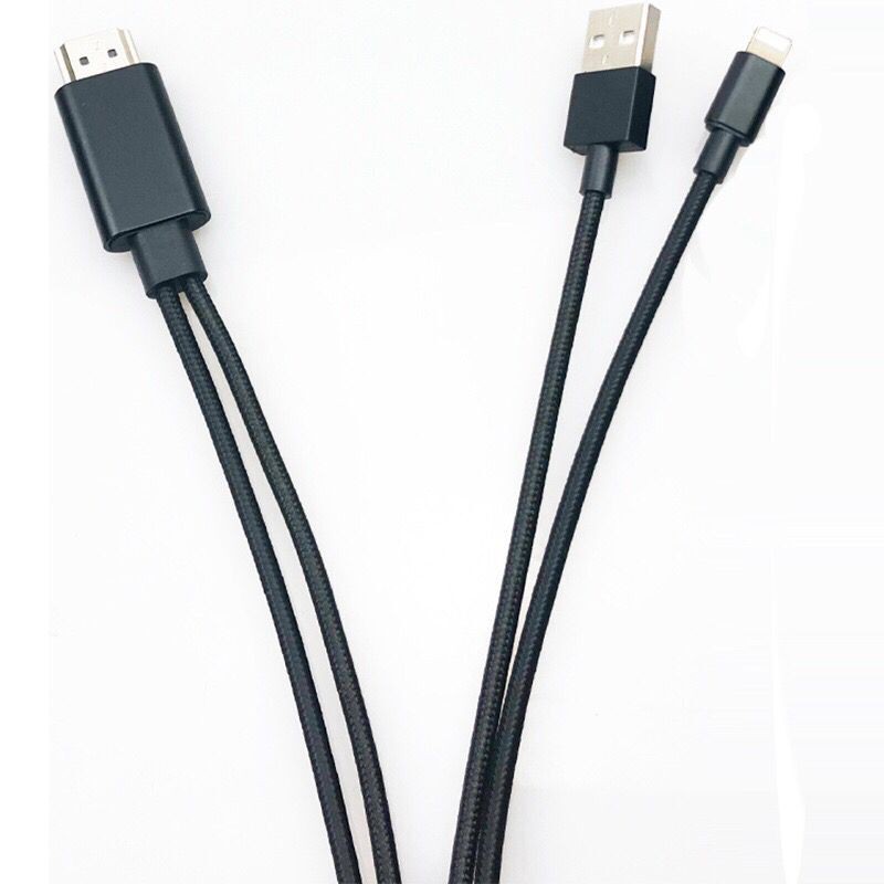 Lightning transfers iPhone, Apple, iPad, 1080P HDMI to the monitor, TV and other mobile HDMI to the same screen cable. Audio and video synchronization. | Shopee Malaysia