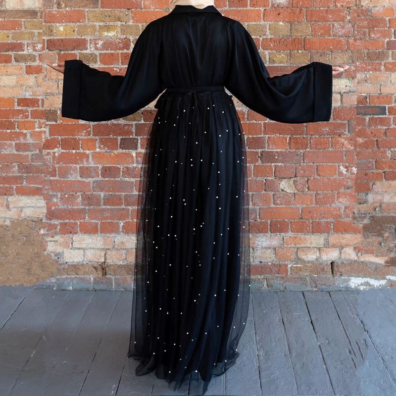 2020 Black abaya dubai kaftan ramadan turkish kimono cardigan Lace muslim Hijab dress moroccan Islamic Clothing Robe plus size 2020 Black abaya dubai kaftan ramadan turkish kimono cardigan Lace muslim Hijab dress moroccan Islamic Clothing Robe plus size