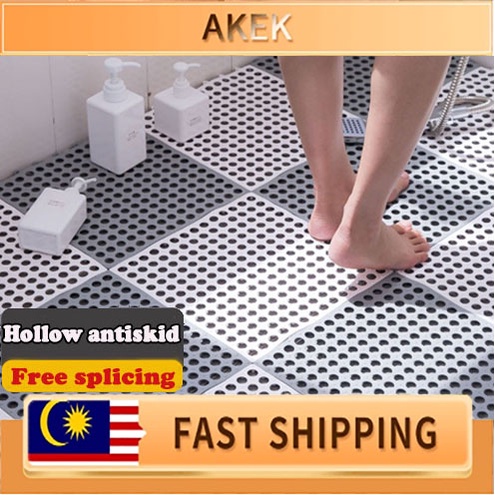 AKEK-(Ready Stock) Anti Slip Splicing PVC Bathroom Toilet Kitchen Floor Mat Non Slip Mat Toilet Floor Mat 30*30cm