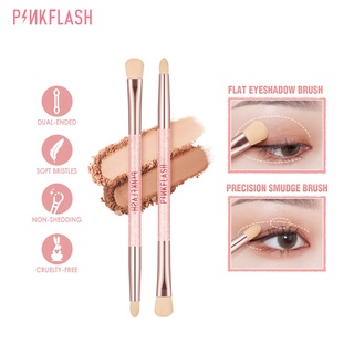 PINKFLASH Multi-use Duo Makeup Brush Eyeshadow Eyebrow Brush Professional Eye Make Up Tool Spoolie Precision Smudge Brush Eye Makeup