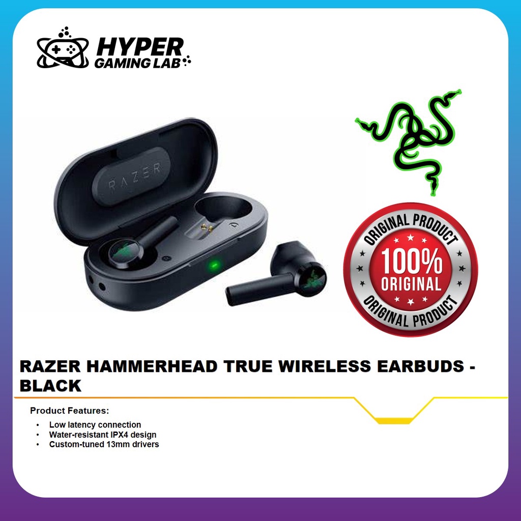 Razer Hammerhead True Wireless Earphone Black Mercury White Shopee Malaysia