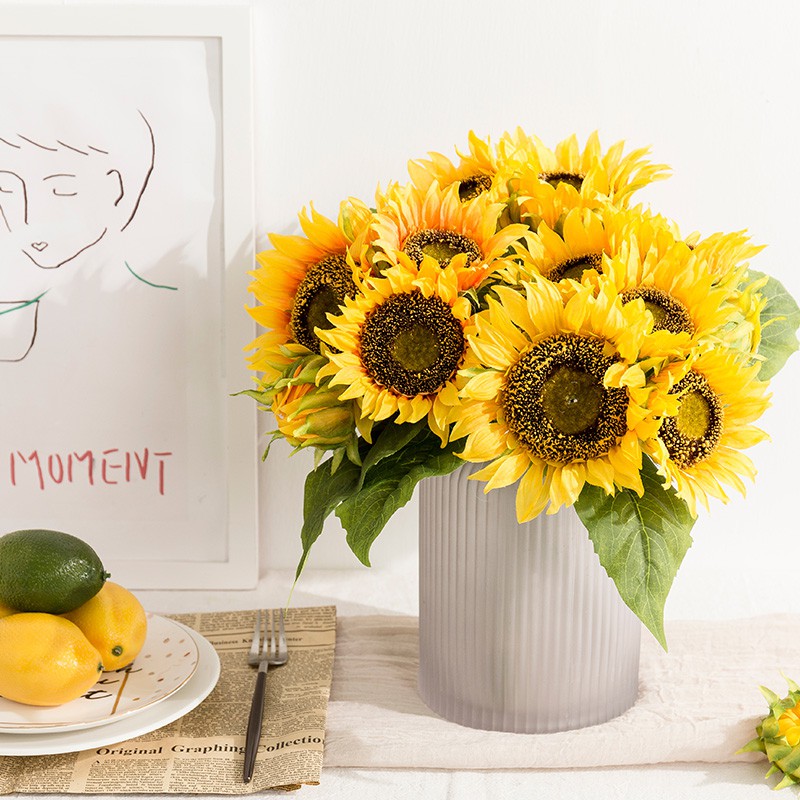 Simulation Bouquet Sunflower Fake Flower Sun Flower Living Room Decoration