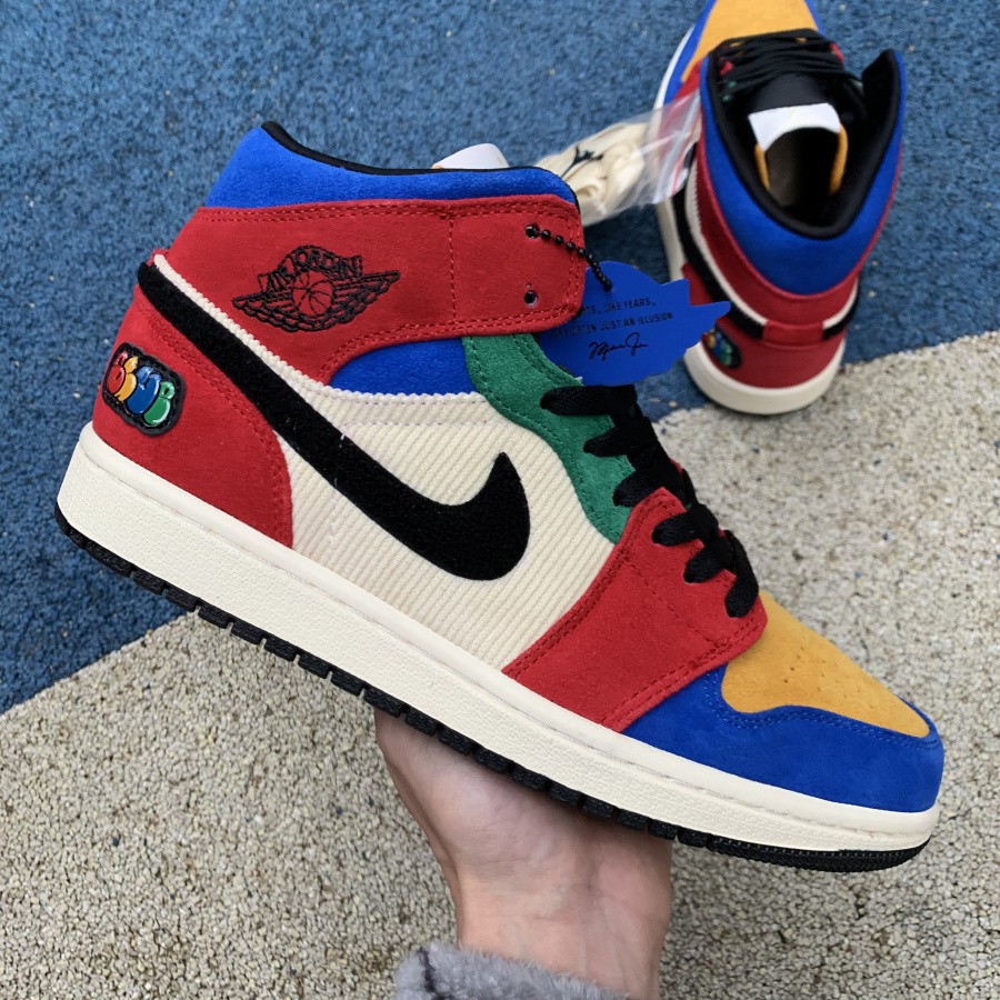 air jordan 1 mid rainbow