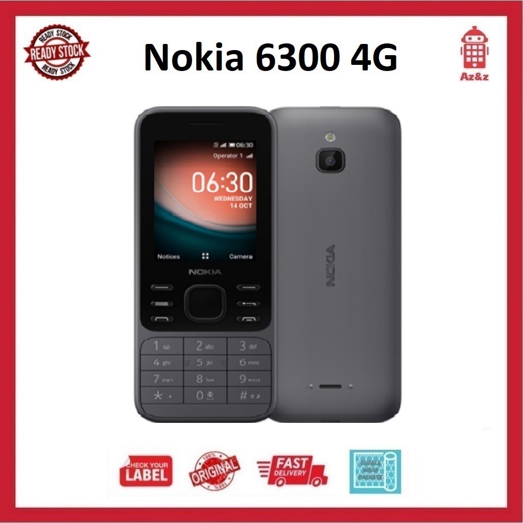 Nokia 6300 4G Dual Sim (2021)🆕whatsapp/Facebook/Youtube🆕Original Nokia Malaysia Shopee Malaysia