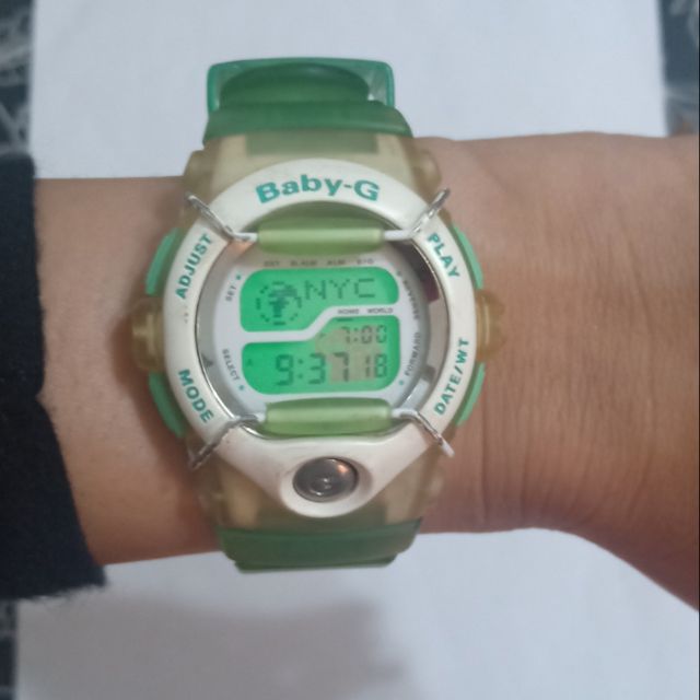 baby g watch green