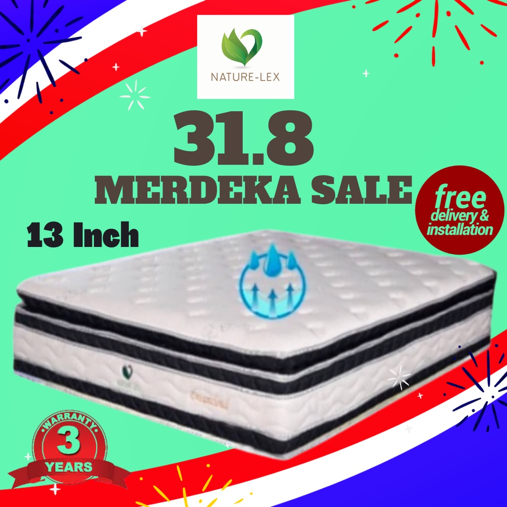 Natural Lex Dream Cloud 13 Inch 5 Zone Pocket Spring Natural Latex