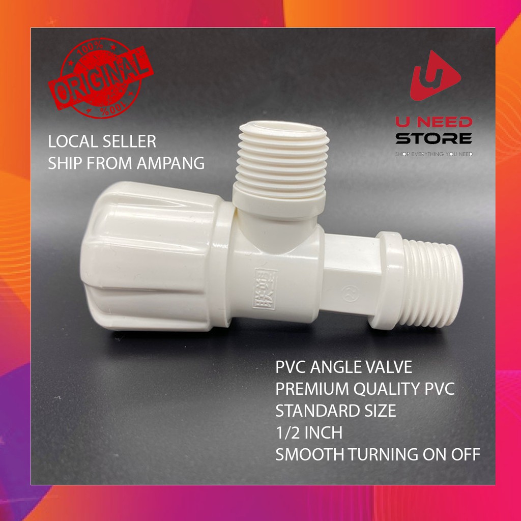 PVC Angle Valve High Quality PVC Plastic [U Need Store] | Shopee Malaysia