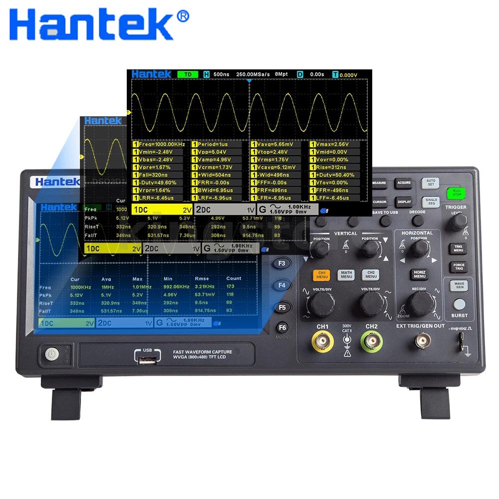 Hantek DSO2D10 Digital Oscilloscope 2CH+1CH Storage 1GS/s SamplingRate