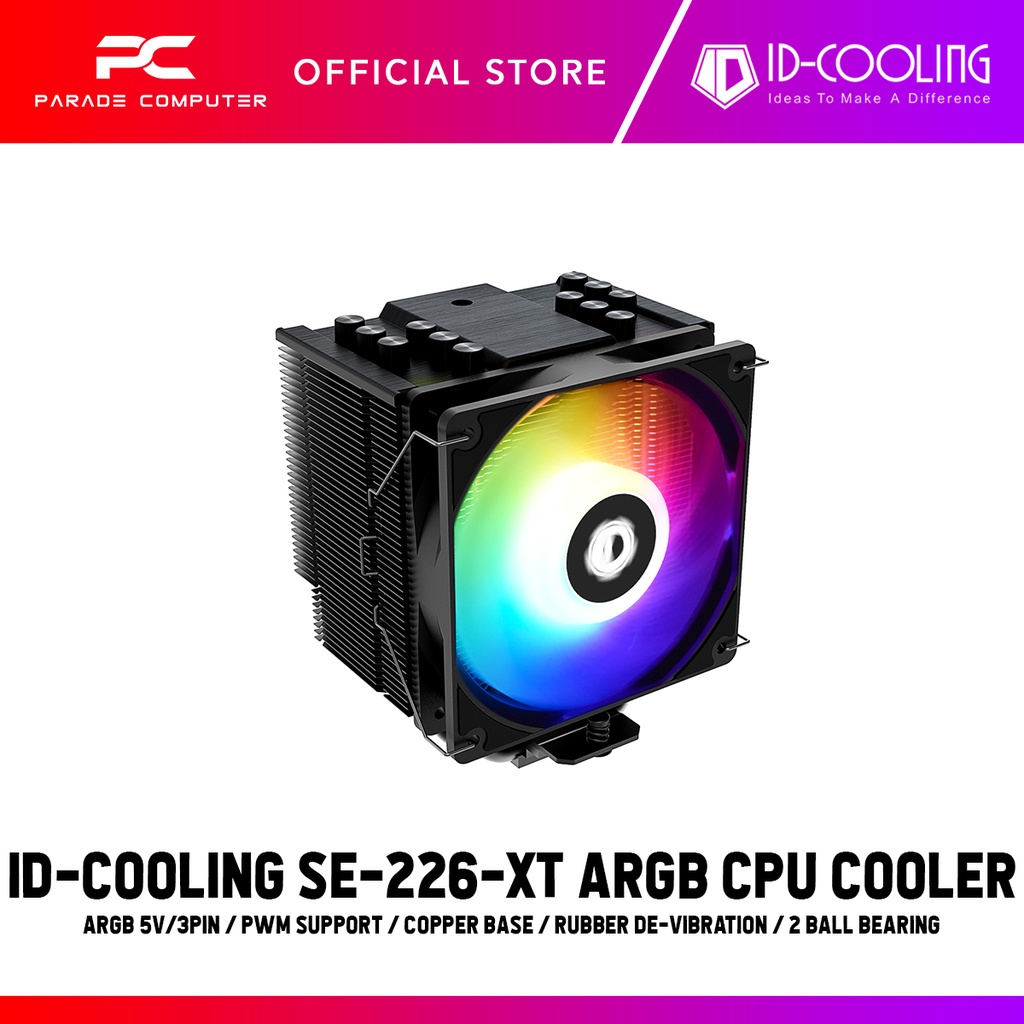 ID-COOLING SE-226-XT ARGB CPU COOLER | Shopee Malaysia