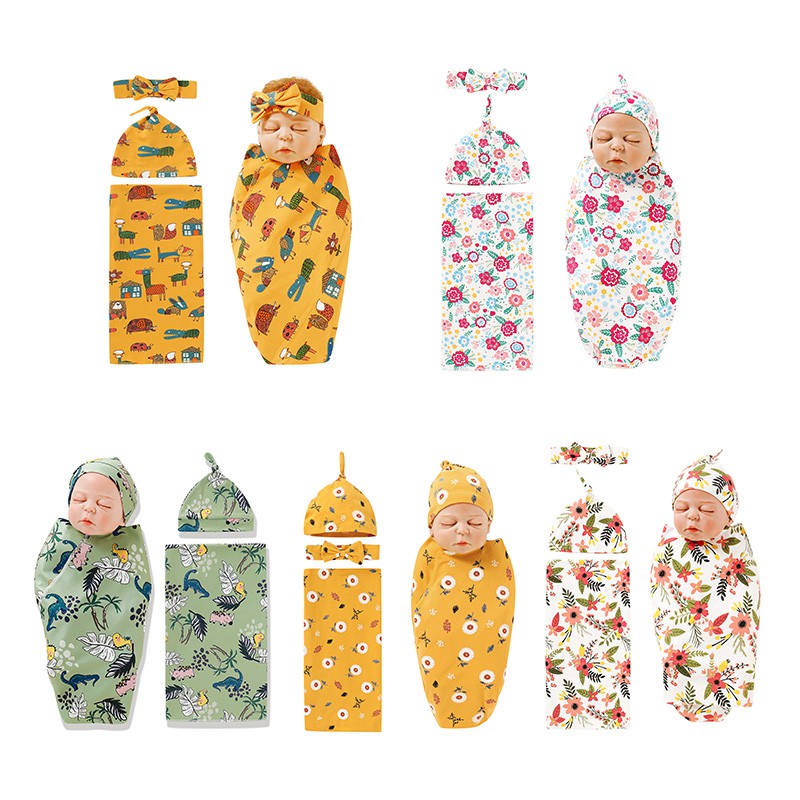 Newborn Baju Baby Blankets Swaddle Soft Animals Boy&Girl Swaddling