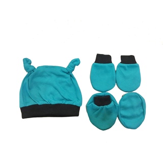 MB Combo Set - Infant Hat, Mittens & Booties (3 In 1)