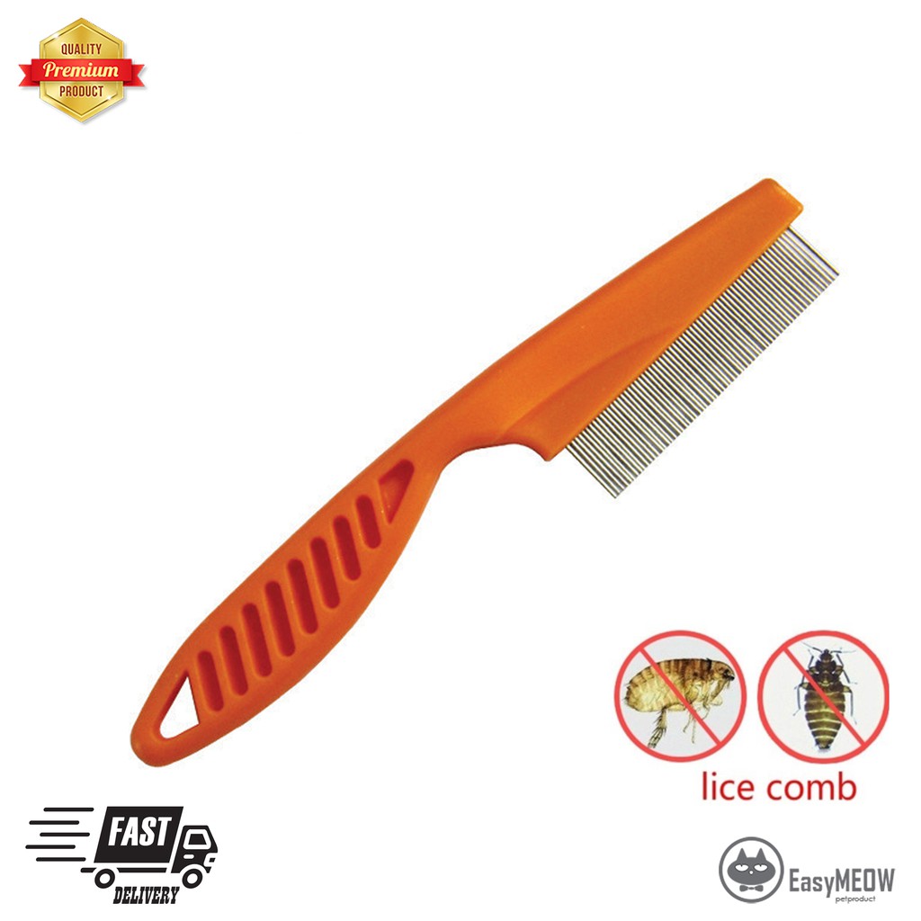 Pet Hair Flea Comb Pin Dog Cat Tick Flea Shedding Grooming Brush Comb