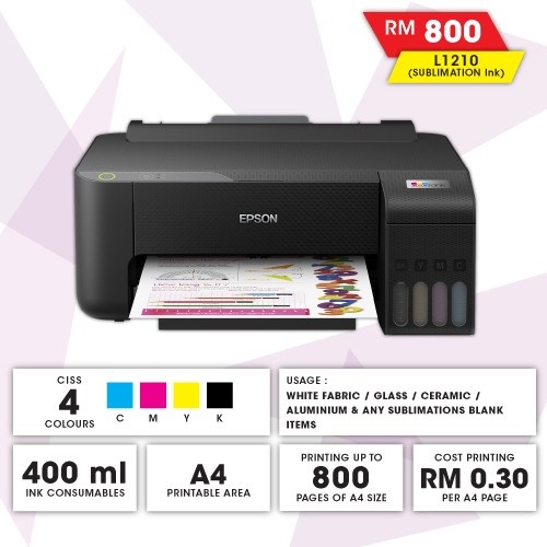 DIYPrintingSupply / Epson Inkjet Printer (L1210)