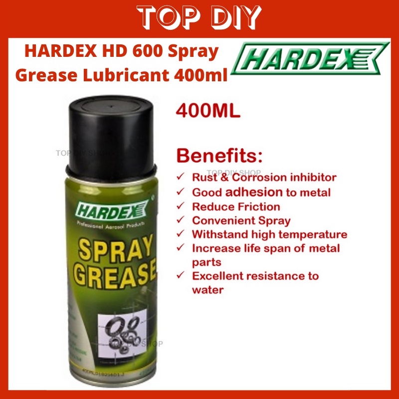 HARDEX HD600 Spray Grease Lubricant 400ml Shopee Malaysia