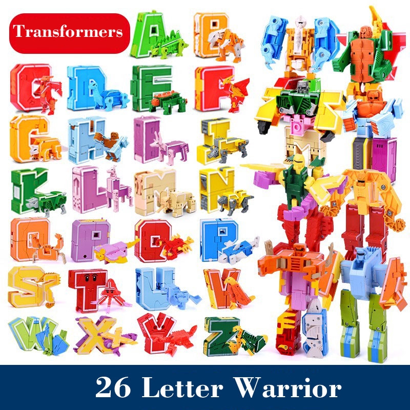 transformers alphabet letters