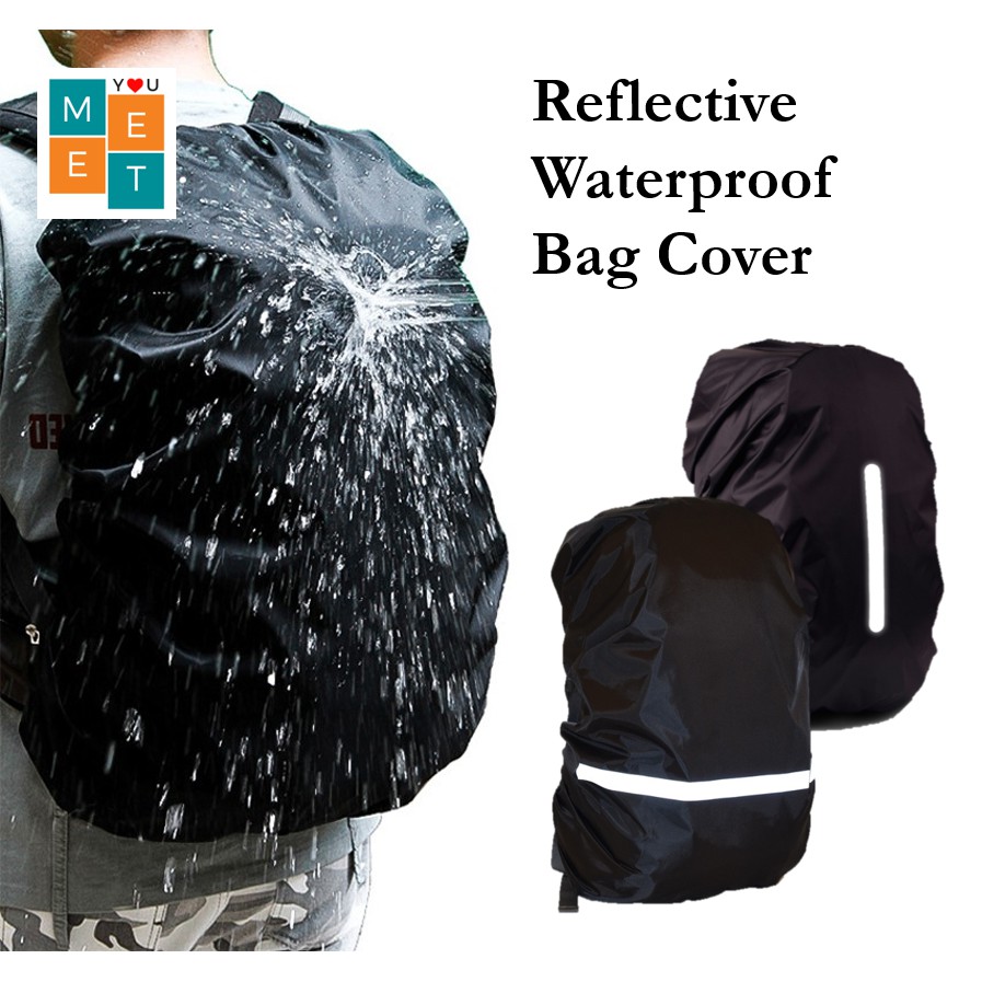 15-50L Waterproof Reflective Tape Outdoor Portable Military Camoflage Bag Cover Backpack Army Rain Grab Foodpanda 背包套