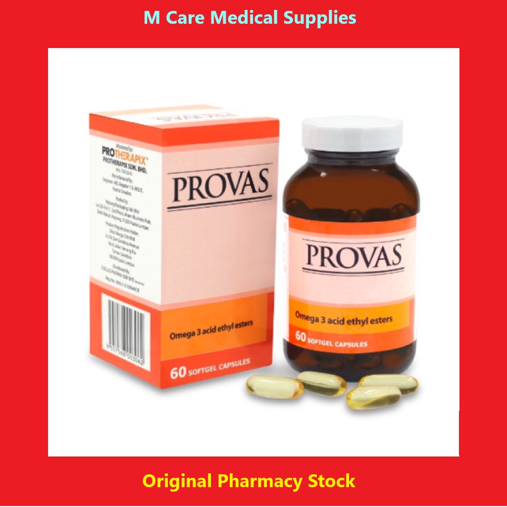 PROVAS Omega 3 acid ethyl esters (60 softgel capsules) | Shopee Malaysia