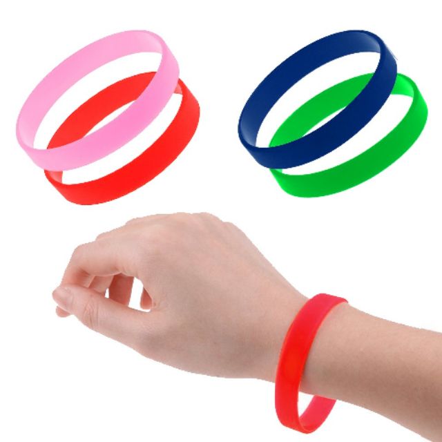 Hand Silicone Rubber Wristband Flexible Wrist Band Cuff Bracelet Sports Bangle King Rubber