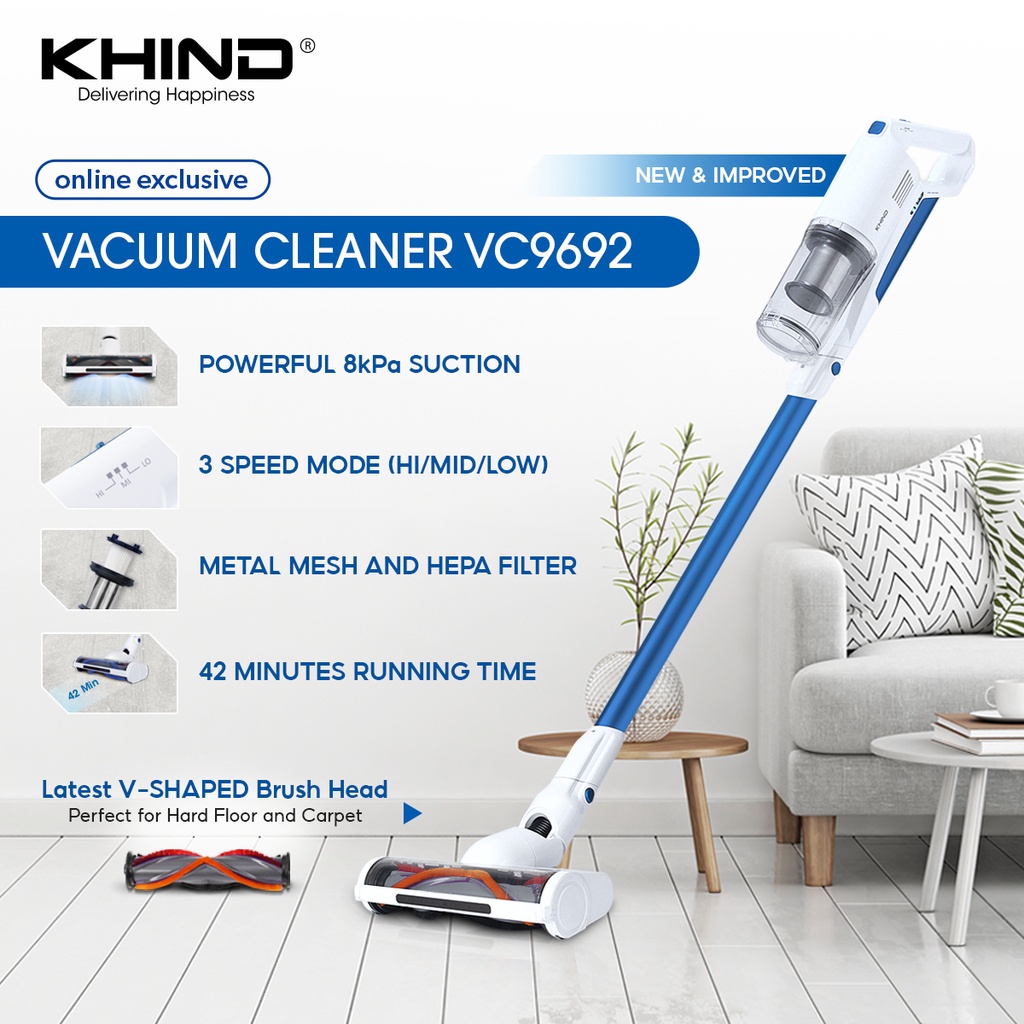 Khind Cordless Vacuum Cleaner VC9692 | Shopee Malaysia