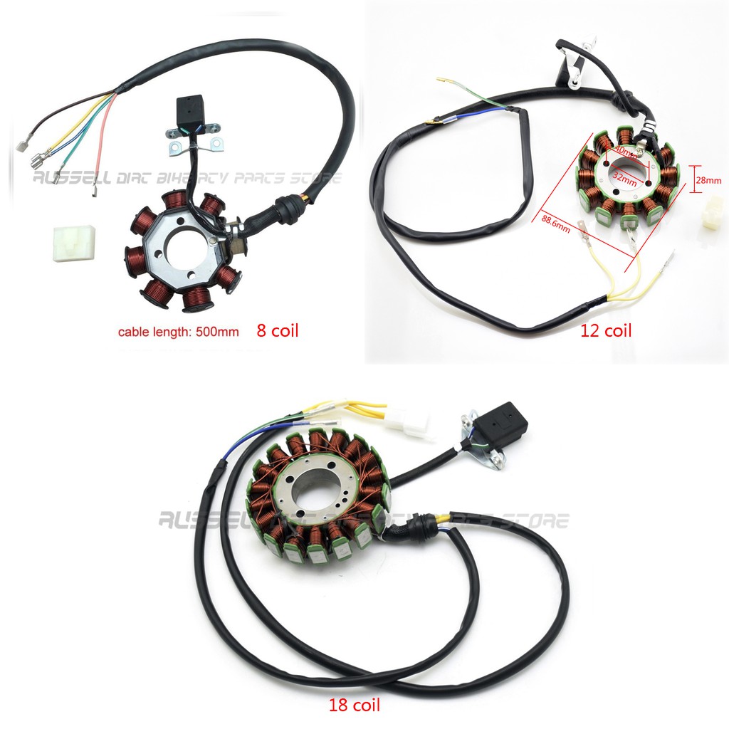 8 12 18 Coil Pole Stator 200W Engine Lifan Zongshen CG250