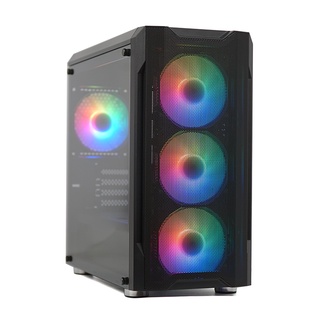 Invasion Casing H10 M-atx Casing With 4 Argb Fan ( Black ) | Shopee ...