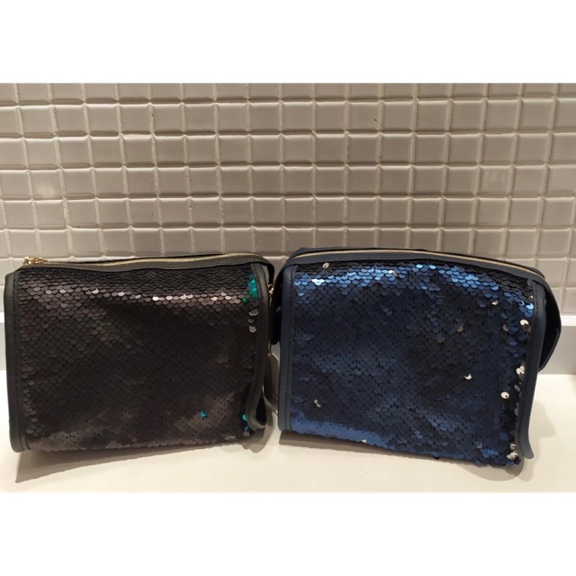 2wrn Miniso  Flip Sequins Cosmetic Bag Miniso  Cosmetic 