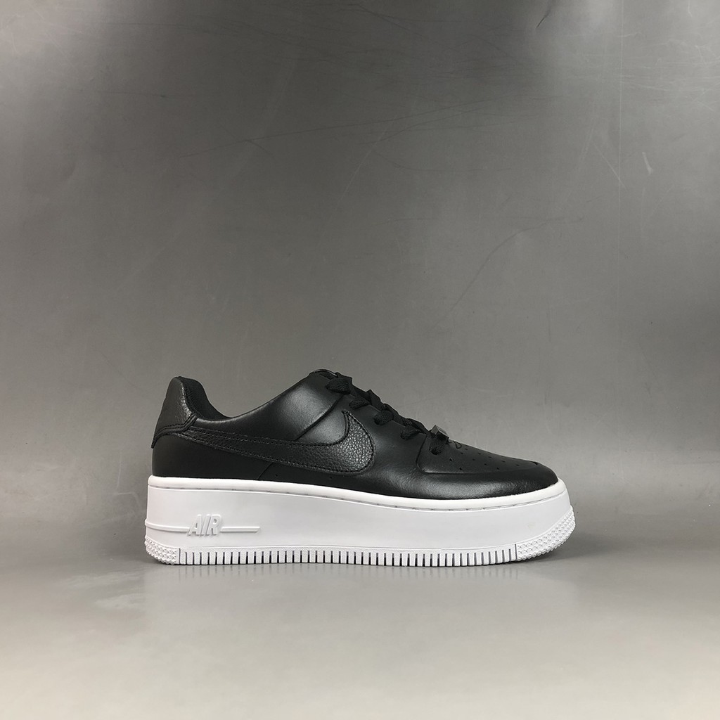 air force 1 sage black and white