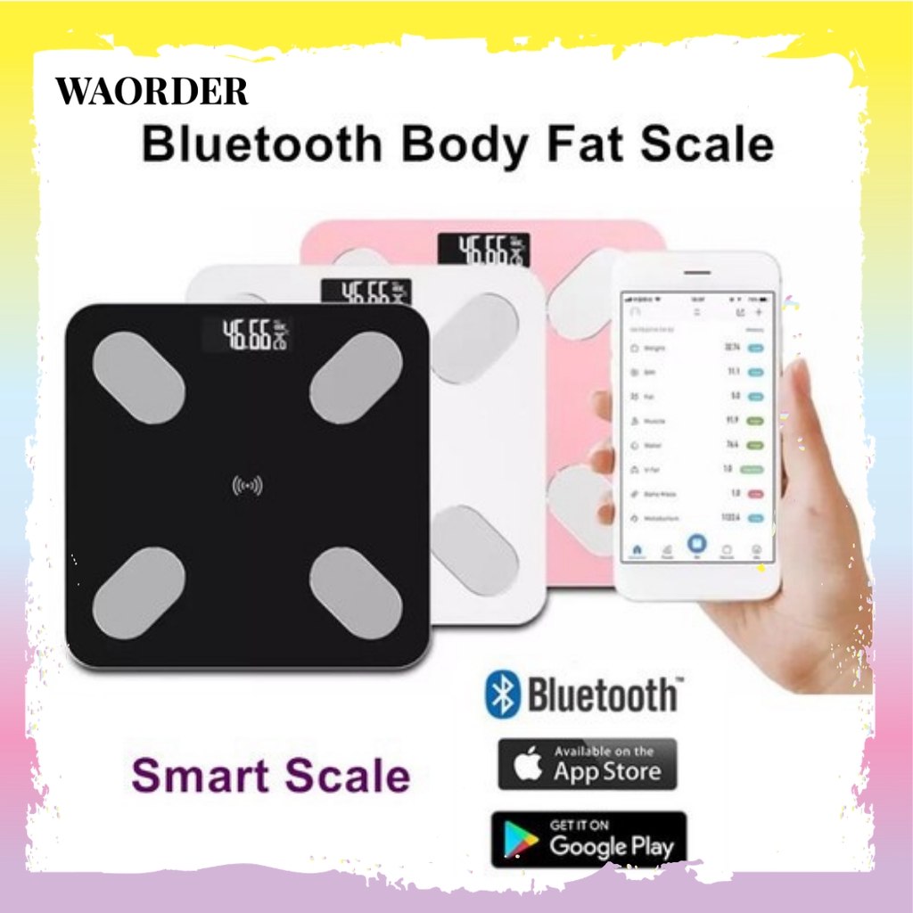 LCD Digital Weighing Upgraded Version Digital Smart Bluetooth Body Fat