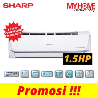 Sharp J Tech Inverter 1 5hp Air Conditioner Ah X12ved2 Ahx12ved2 Shopee Malaysia