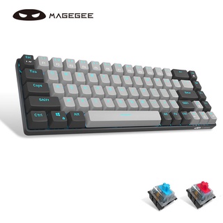 MageGee MK-Box 65% Mechanical Keyboard, Wired Gaming Keyboard Blue /Red Switch Type-C 68 Keys LED Backlit Mini Compact Keyboards for Laptop Windows PC Gamer