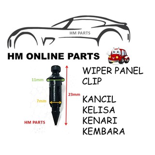 Proton Wira Satria Gen2 Waja Saga Iswara Door Board Clips 