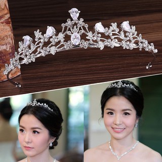 Crystal Zircon Tiara Crown Wedding Prom Headpiece Headband