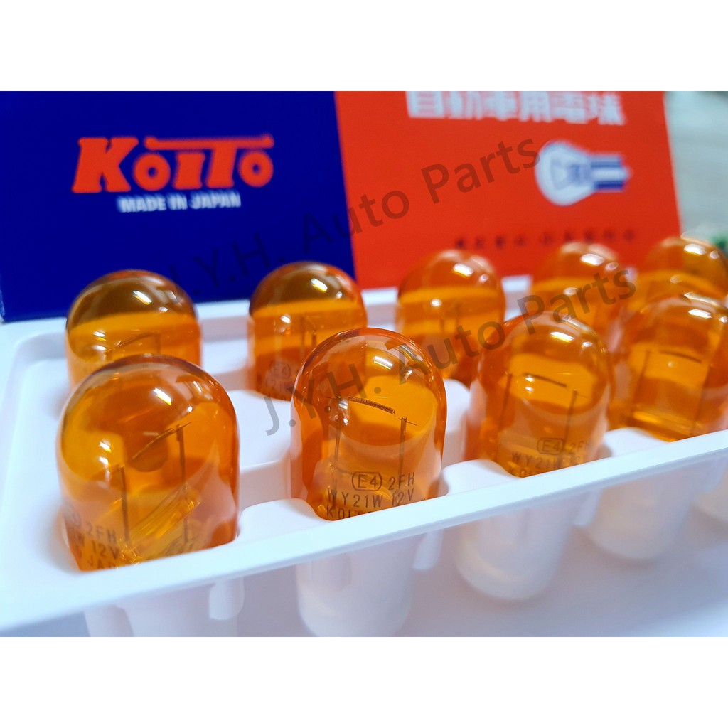 Original Japan Koito Bulb T20 Amber Signal 12V T20 WY21W 7440 1870A ...