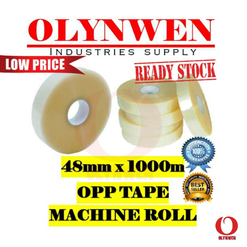 OPP Packaging Adhesive TAPE 48MM X 1000M X 45MIC BOX SEALING MACHINE