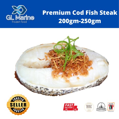 [Best Selling]PREMIUM COD FISH Slice cut { 200GM - 250GM } | Shopee ...