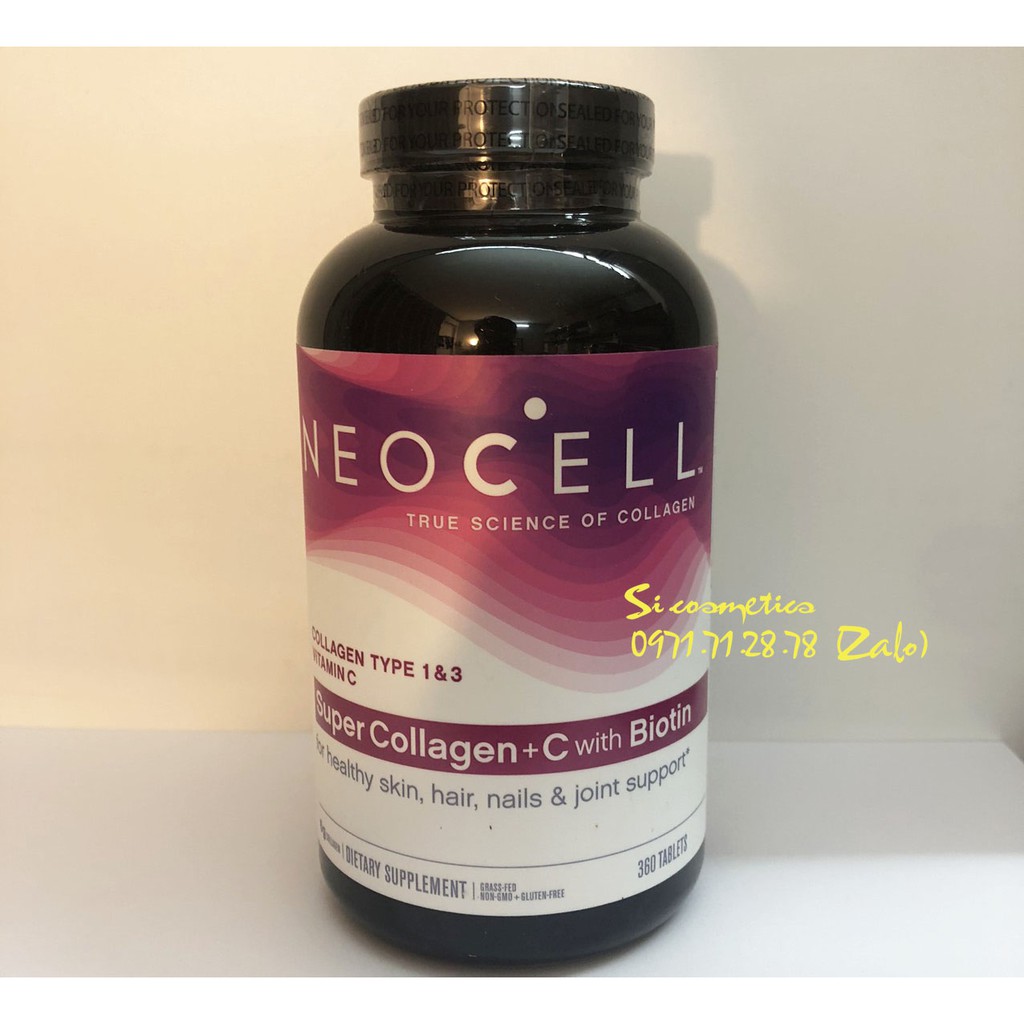 (360 Tablets) Super Collagen Neocell + C 6000 Mg type 13 Neocell Oral