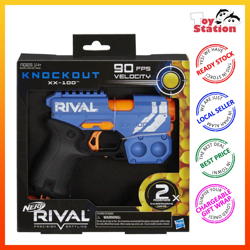 ORIGINAL Hasbro NERF Gun Rival Knockout XX-100 - Assorted | Shopee Malaysia