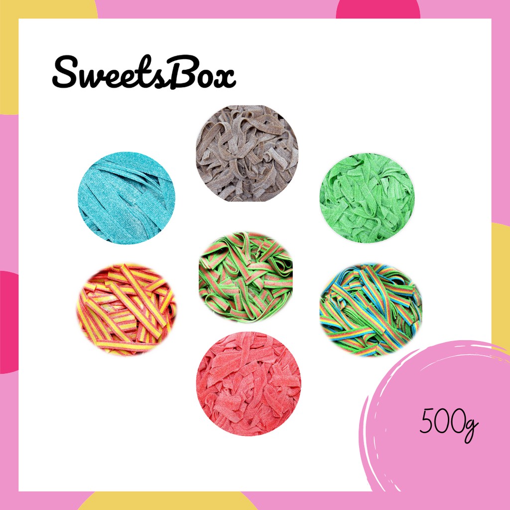 Bebeto Sour Belt Halal Candy Gummy Repacked 500g Shopee Malaysia