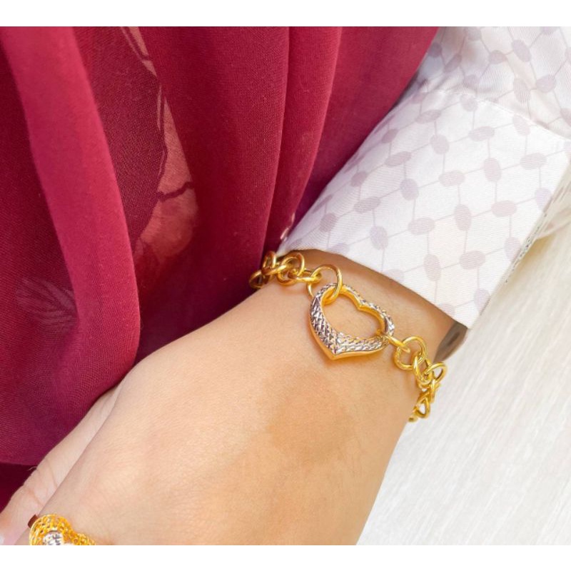 Buy Rantai Tangan Kendi Love Forever Emas 916 Tulen Seetracker Malaysia