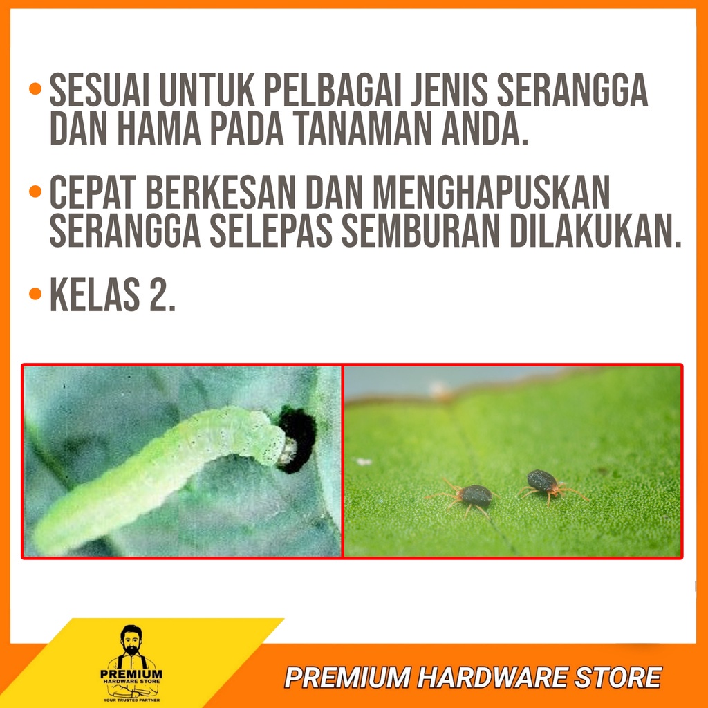 Racun Serangga Thrip,Lalat Putih,Hamama Dan Serangga Habamec Abamectin  1.8EC 250 ML