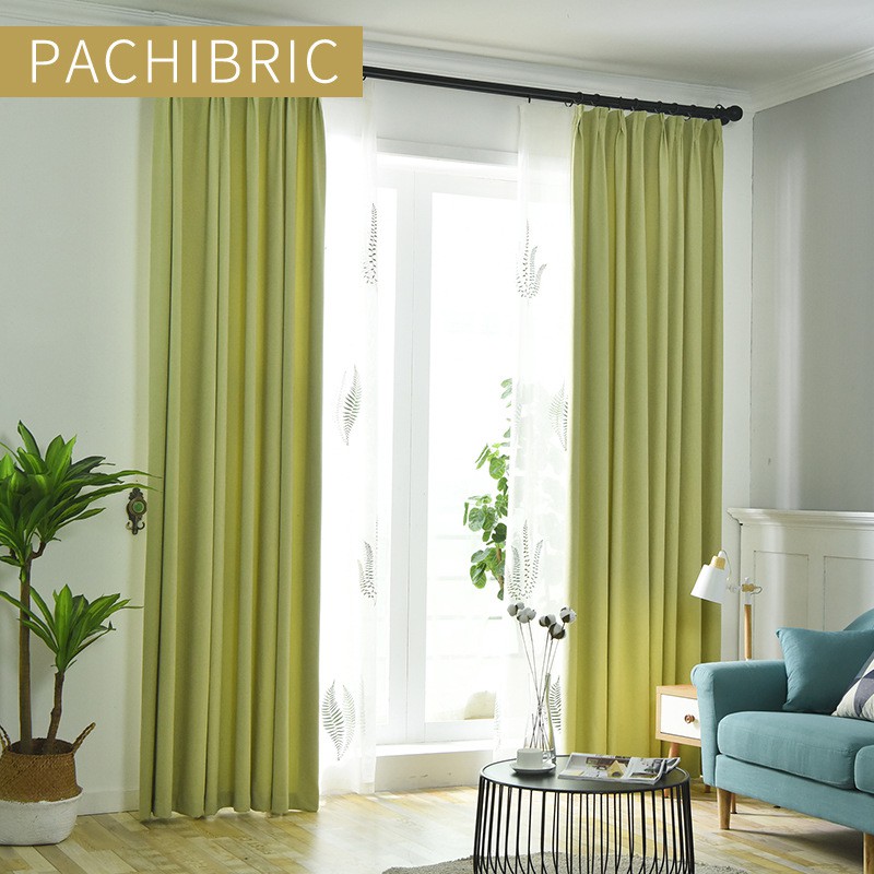 Solid Color Curtains Stylish High Blackout Bedroom Living Room