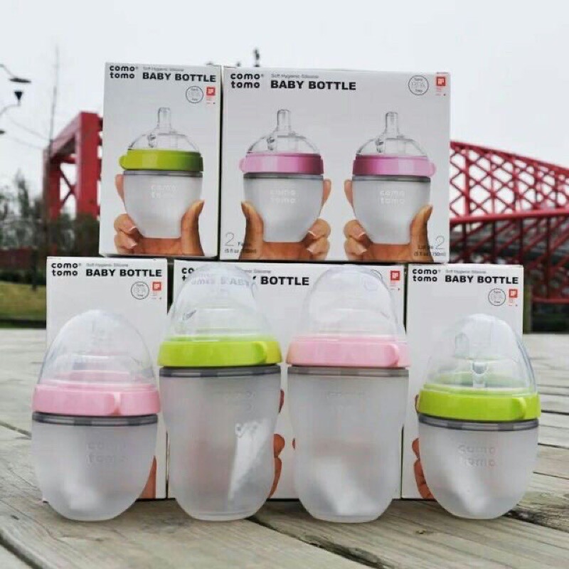 ORIGINAL COMOTOMO KOREA Natural Fee Baby Bottle 5 oz / 8 oz baby