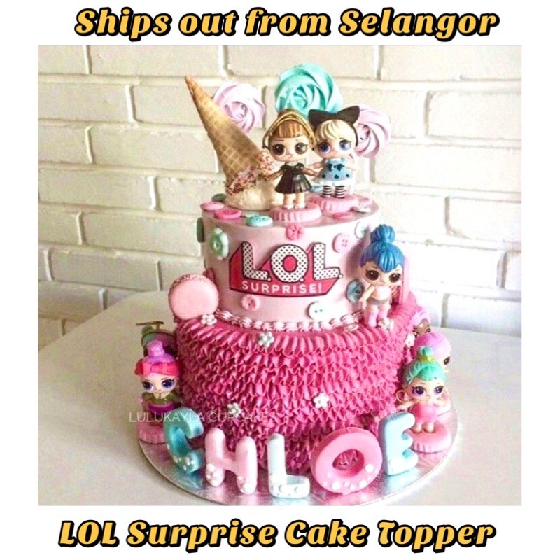 Beautiful Cute Lol Surprise Dolls 8 Pcs Set Cake Topper Patung Mainan Cake Deco Hiasan Kek Shopee Malaysia