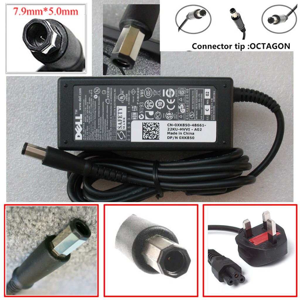 Genuine Dell Latitude X1 Xps M1330 Inspiron 1530 Adapter Charger La65ns2 00 Pa 1650 02dw 19 5v 3 34a Nx061 Octagon Pin Shopee Malaysia