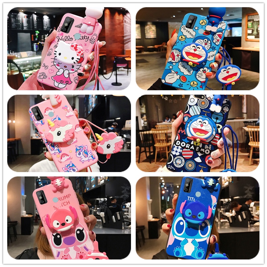 VIVO Y15s Y15a 2021 Fashion Cartoon Cute Hello Kitty & Unicorn