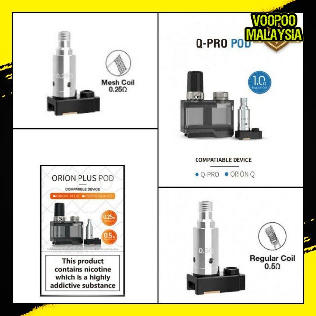 Buy Ready Stock Original Lost Vape Orion Plus Orion Q Pro Cartridge Orion Plus Q Pro Occ 0 25 0 5 1 0w 5pcs Per Pack Seetracker Malaysia