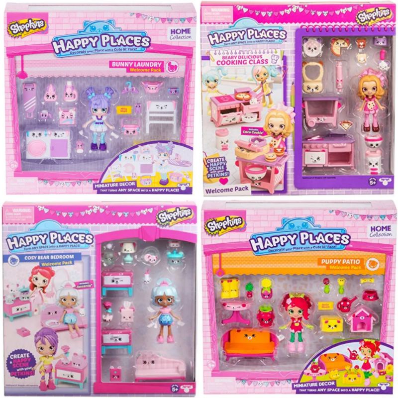 [Ready stock] Shopkins Happy Places Welcome Pack Home Collection doll ...