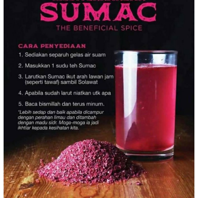 JUS SUMAC (SUMAC JUICE) Shopee Malaysia