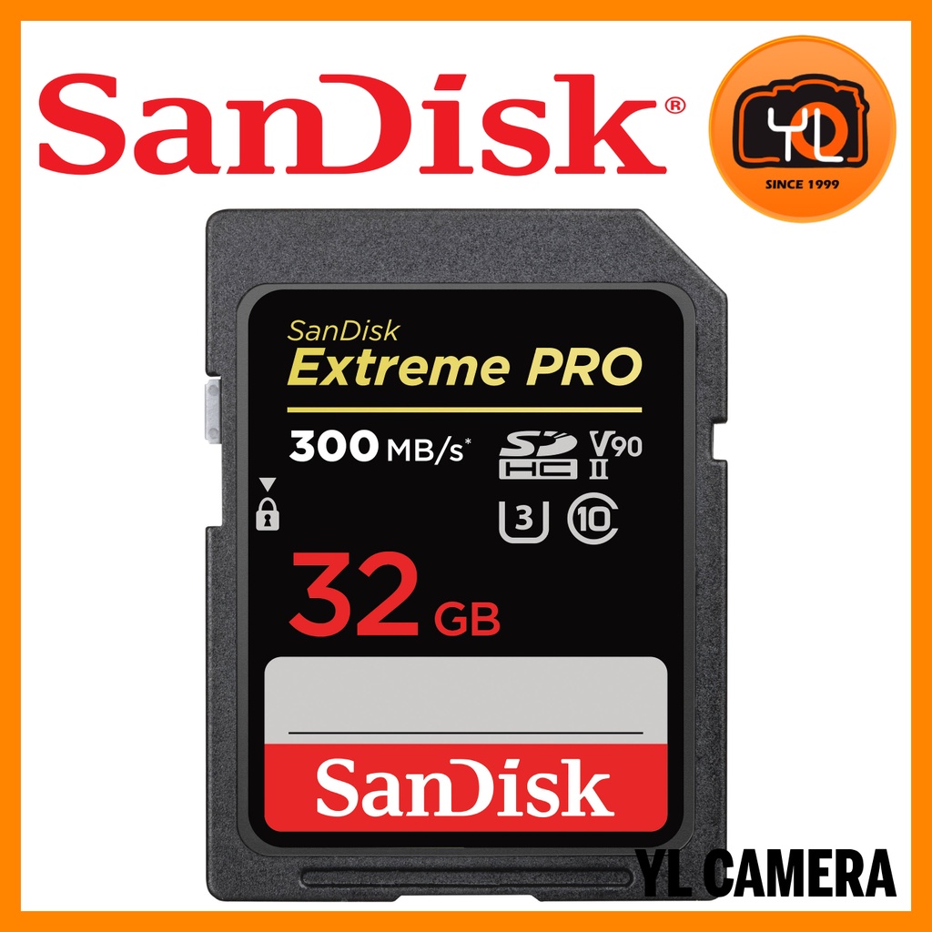 SanDisk 32GB Extreme PRO UHSII SD Card (300MBs) Shopee Malaysia