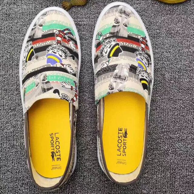 lacoste canvas loafers